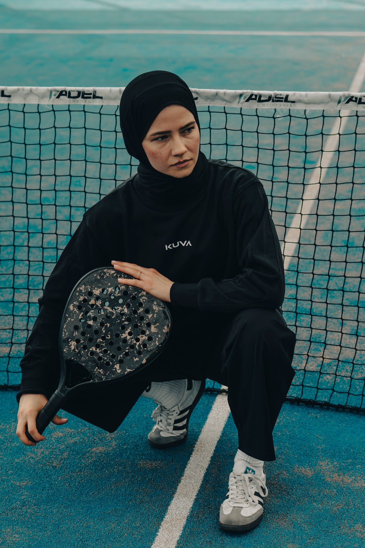 KUVA Aurum Diamond – attacking diamond padel racket in 18K forged carbon with gold accents