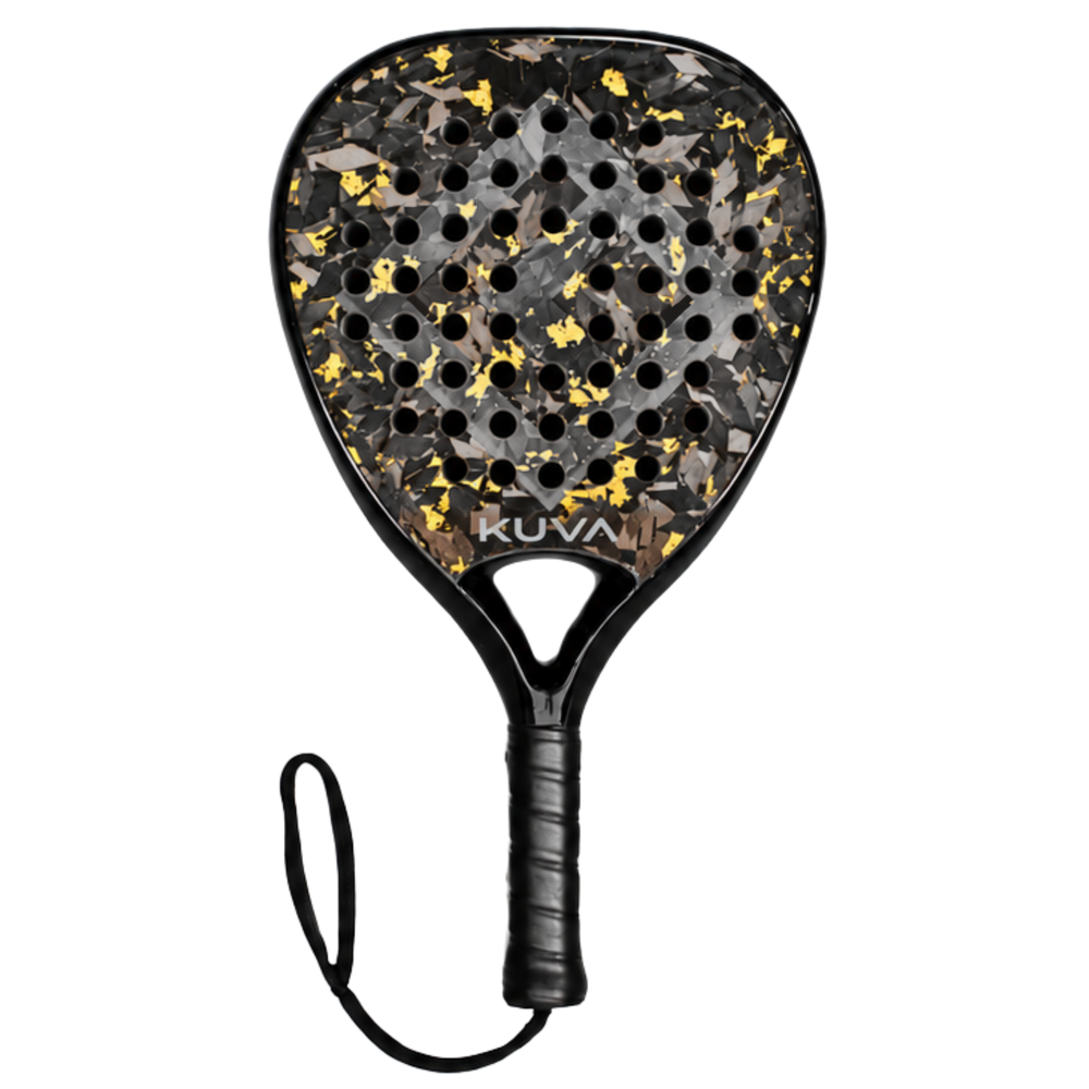 KUVA Aurum Diamond – attacking diamond padel racket in 18K forged carbon with gold accents