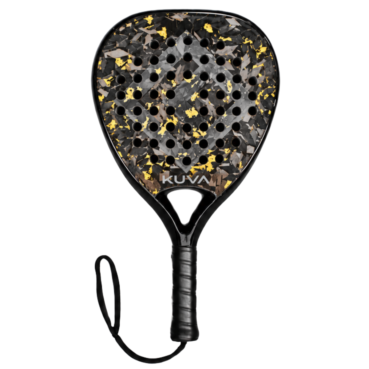 KUVA Aurum Diamond – attacking diamond padel racket in 18K forged carbon with gold accents