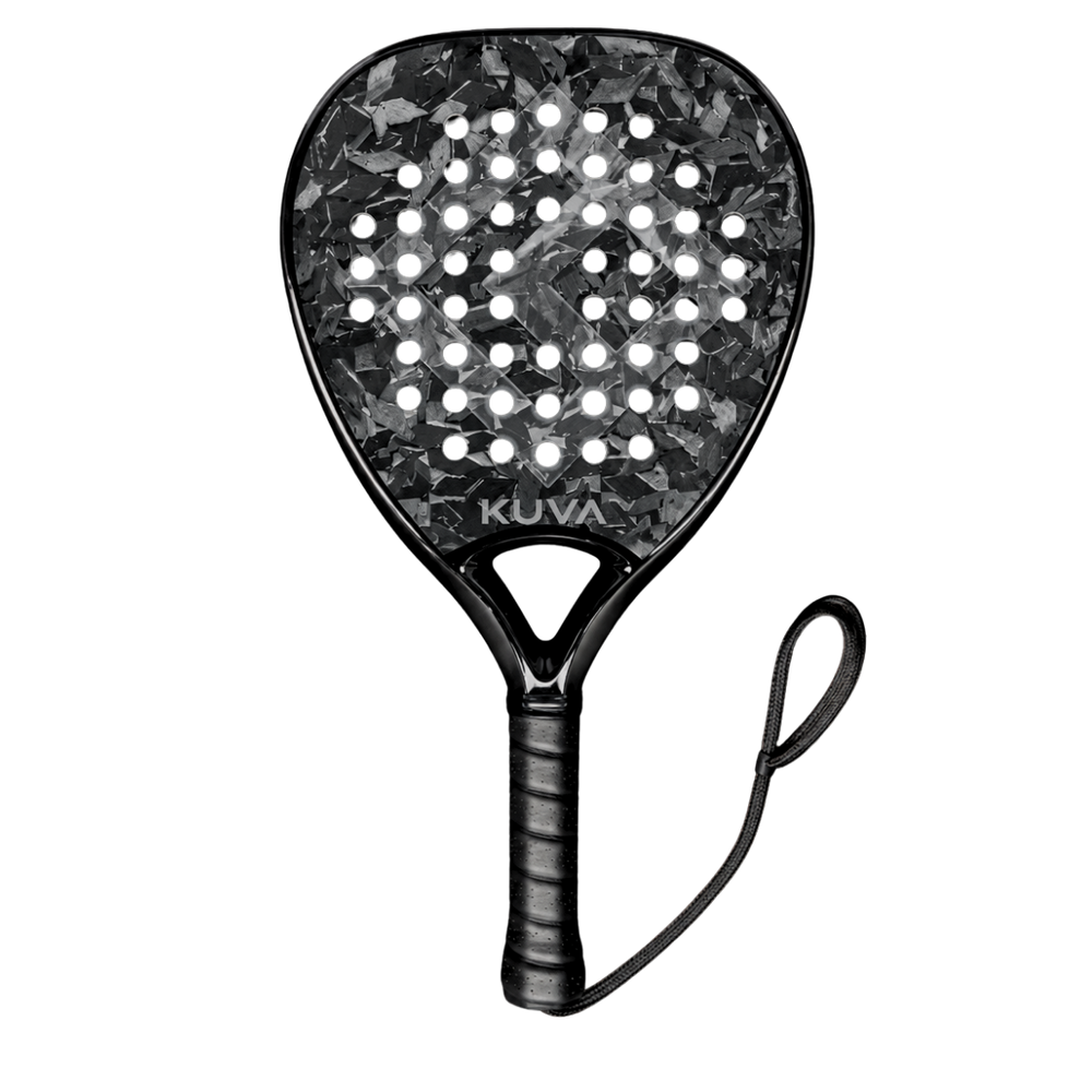 KUVA Stealth Diamond – diamond-shaped 18K forged carbon padel racket in matte black